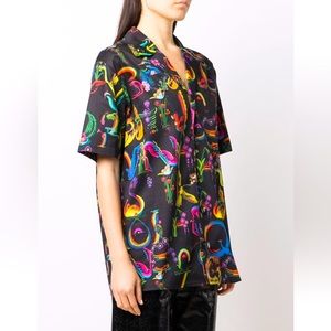 Opening Ceremony Alphabet Print Short Sleeved Shirt